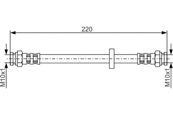 Bosch Ελαστικός Σωλήνας Φρένων - 1 987 476 633 Bosch Ελαστικός Σωλήνας Φρένων - 1 987 476 633