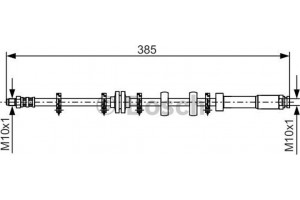Bosch Ελαστικός Σωλήνας Φρένων - 1 987 476 634