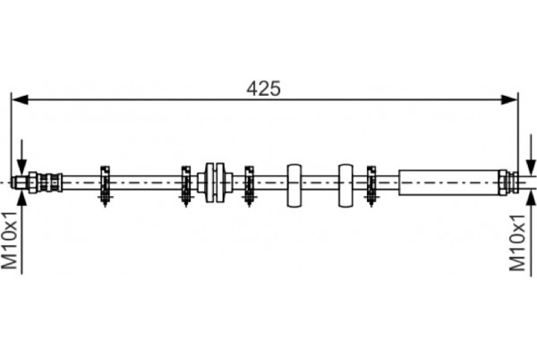 Bosch Ελαστικός Σωλήνας Φρένων - 1 987 476 636