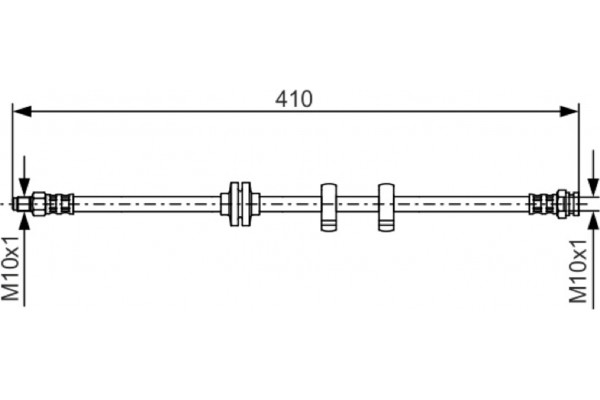 Bosch Ελαστικός Σωλήνας Φρένων - 1 987 476 638