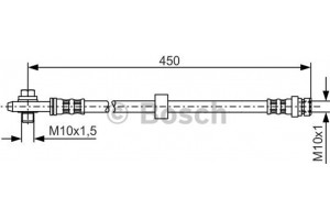Bosch Ελαστικός Σωλήνας Φρένων - 1 987 476 648