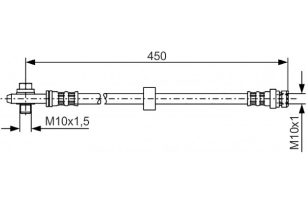 Bosch Ελαστικός Σωλήνας Φρένων - 1 987 476 648 Bosch Ελαστικός Σωλήνας Φρένων - 1 987 476 648