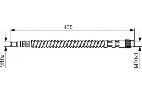 Bosch Ελαστικός Σωλήνας Φρένων - 1 987 476 669