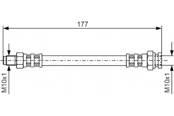 Bosch Ελαστικός Σωλήνας Φρένων - 1 987 476 671