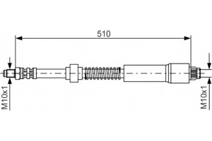 Bosch Ελαστικός Σωλήνας Φρένων - 1 987 476 675