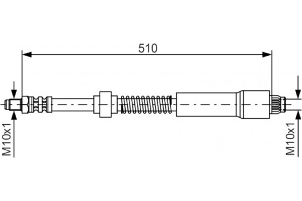 Bosch Ελαστικός Σωλήνας Φρένων - 1 987 476 675