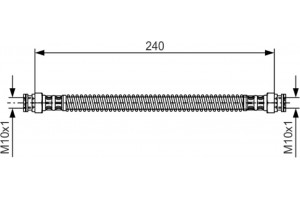 Bosch Ελαστικός Σωλήνας Φρένων - 1 987 476 676