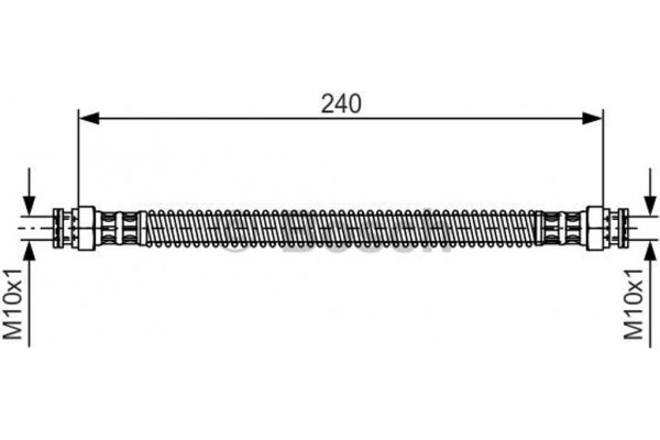 Bosch Ελαστικός Σωλήνας Φρένων - 1 987 476 676