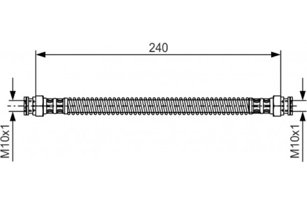 Bosch Ελαστικός Σωλήνας Φρένων - 1 987 476 676