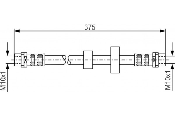 Bosch Ελαστικός Σωλήνας Φρένων - 1 987 476 698