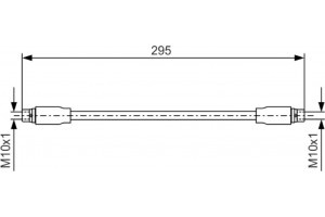 Bosch Ελαστικός Σωλήνας Φρένων - 1 987 476 717