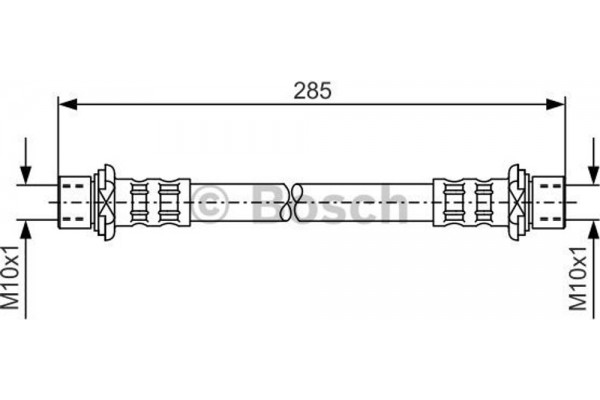 Bosch Ελαστικός Σωλήνας Φρένων - 1 987 476 725