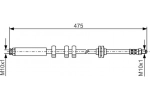 Bosch Ελαστικός Σωλήνας Φρένων - 1 987 476 747