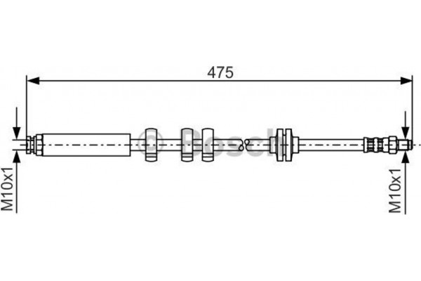 Bosch Ελαστικός Σωλήνας Φρένων - 1 987 476 747