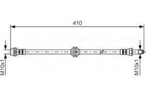 Bosch Ελαστικός Σωλήνας Φρένων - 1 987 476 753