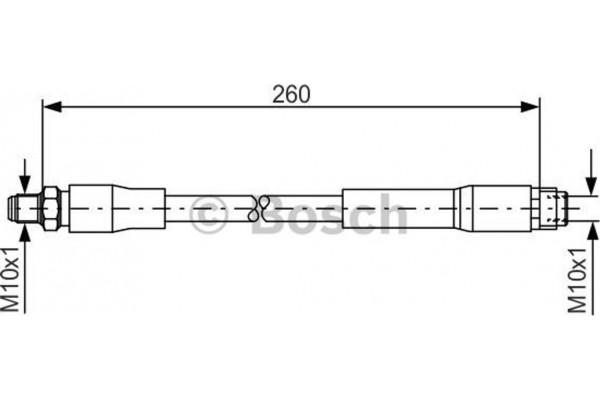 Bosch Ελαστικός Σωλήνας Φρένων - 1 987 476 760