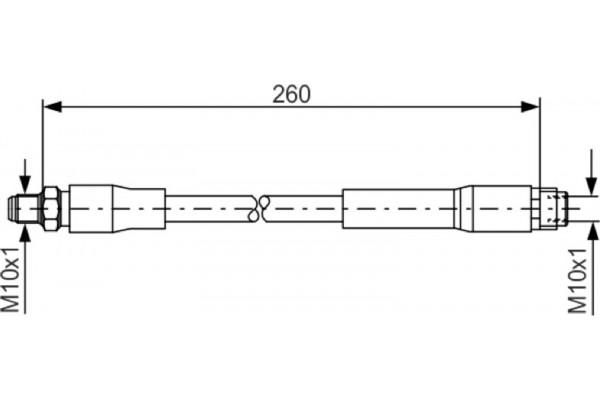 Bosch Ελαστικός Σωλήνας Φρένων - 1 987 476 760