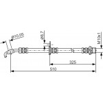 Bosch Ελαστικός Σωλήνας Φρένων - 1 987 476 764
