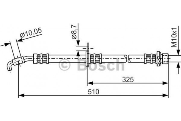 Bosch Ελαστικός Σωλήνας Φρένων - 1 987 476 764