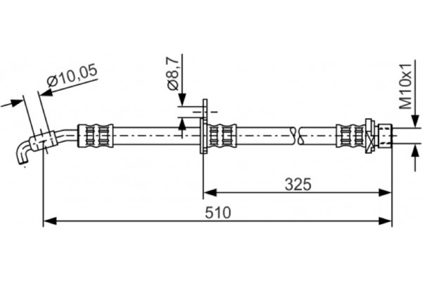 Bosch Ελαστικός Σωλήνας Φρένων - 1 987 476 764