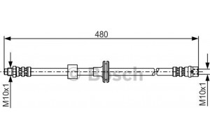 Bosch Ελαστικός Σωλήνας Φρένων - 1 987 476 778