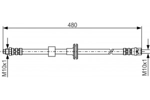 Bosch Ελαστικός Σωλήνας Φρένων - 1 987 476 778