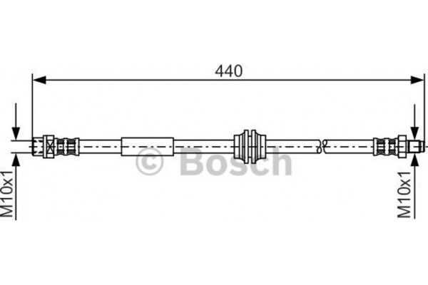 Bosch Ελαστικός Σωλήνας Φρένων - 1 987 476 808