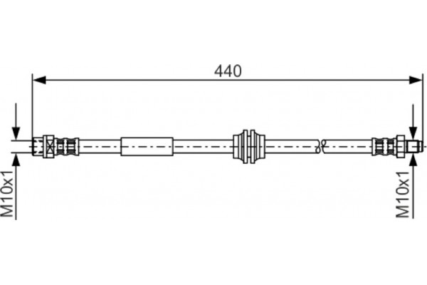 Bosch Ελαστικός Σωλήνας Φρένων - 1 987 476 808 Bosch Ελαστικός Σωλήνας Φρένων - 1 987 476 808