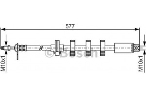 Bosch Ελαστικός Σωλήνας Φρένων - 1 987 476 809