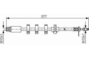 Bosch Ελαστικός Σωλήνας Φρένων - 1 987 476 810