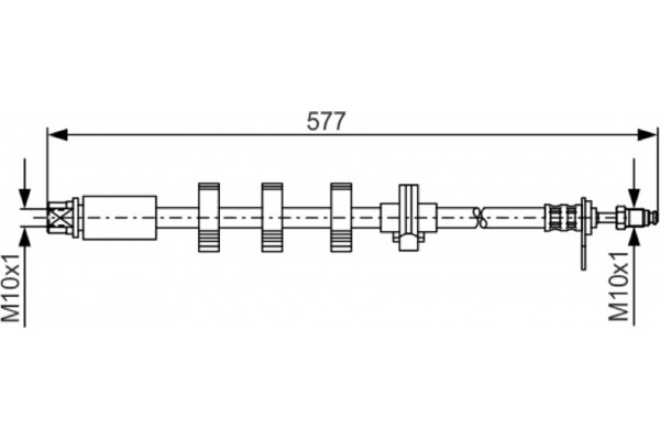 Bosch Ελαστικός Σωλήνας Φρένων - 1 987 476 810