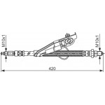Bosch Ελαστικός Σωλήνας Φρένων - 1 987 476 816