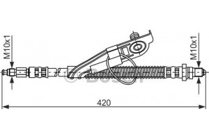 Bosch Ελαστικός Σωλήνας Φρένων - 1 987 476 816