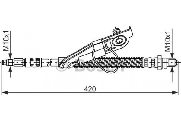 Bosch Ελαστικός Σωλήνας Φρένων - 1 987 476 816