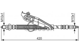 Bosch Ελαστικός Σωλήνας Φρένων - 1 987 476 817