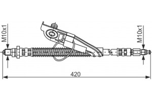 Bosch Ελαστικός Σωλήνας Φρένων - 1 987 476 817