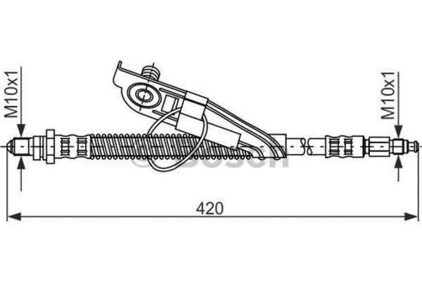 Bosch Ελαστικός Σωλήνας Φρένων - 1 987 476 817