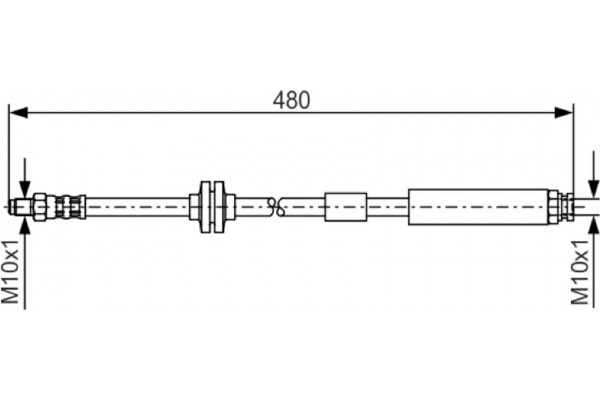 Bosch Ελαστικός Σωλήνας Φρένων - 1 987 476 824