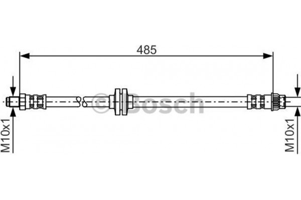 Bosch Ελαστικός Σωλήνας Φρένων - 1 987 476 827