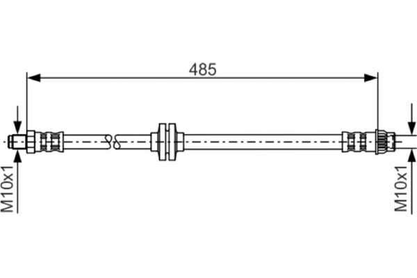 Bosch Ελαστικός Σωλήνας Φρένων - 1 987 476 827