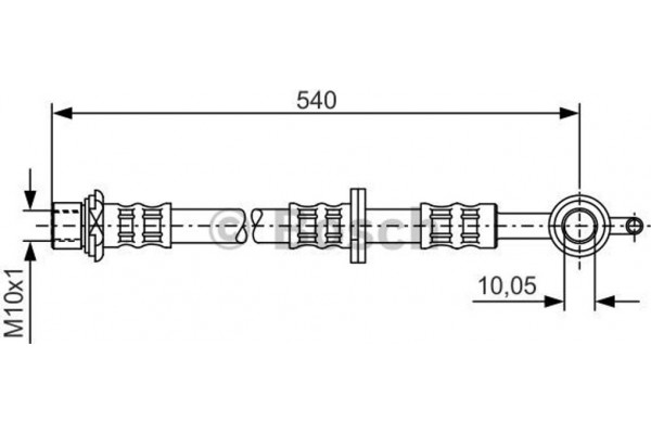 Bosch Ελαστικός Σωλήνας Φρένων - 1 987 476 834