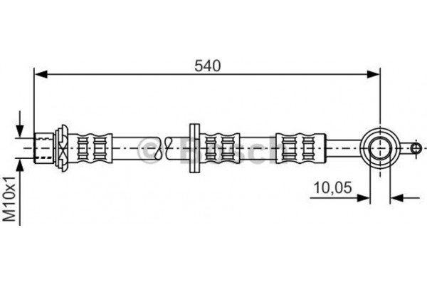 Bosch Ελαστικός Σωλήνας Φρένων - 1 987 476 837