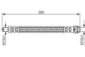 Bosch Ελαστικός Σωλήνας Φρένων - 1 987 476 841