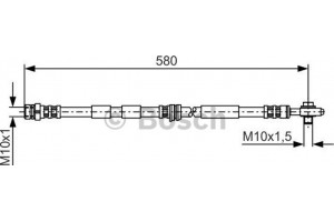 Bosch Ελαστικός Σωλήνας Φρένων - 1 987 476 849