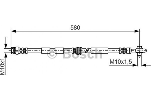 Bosch Ελαστικός Σωλήνας Φρένων - 1 987 476 849