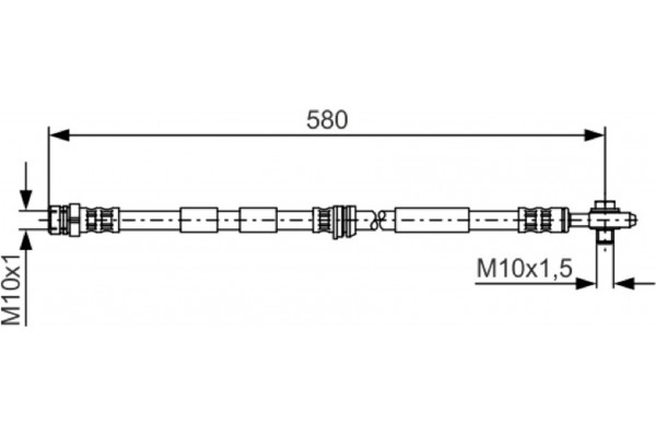 Bosch Ελαστικός Σωλήνας Φρένων - 1 987 476 849