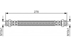 Bosch Ελαστικός Σωλήνας Φρένων - 1 987 476 850