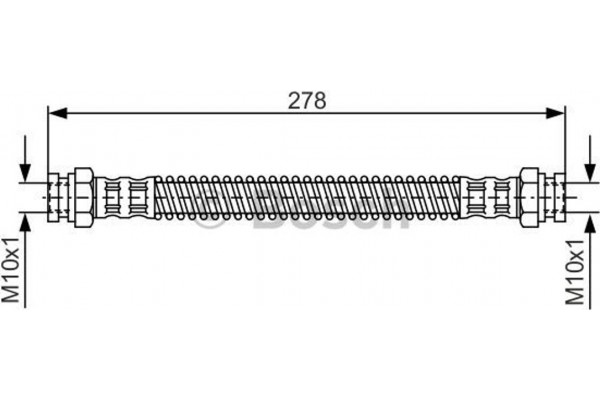 Bosch Ελαστικός Σωλήνας Φρένων - 1 987 476 850