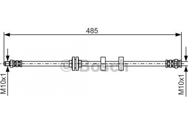 Bosch Ελαστικός Σωλήνας Φρένων - 1 987 476 860
