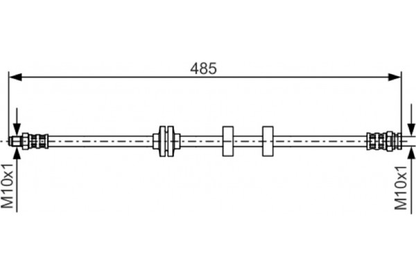 Bosch Ελαστικός Σωλήνας Φρένων - 1 987 476 860